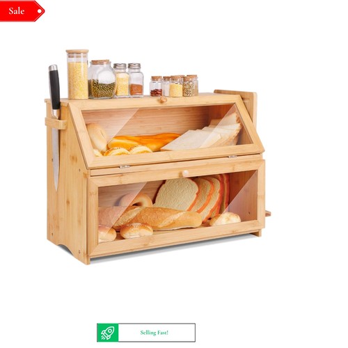 Large bamboo tier bread - bamboo,