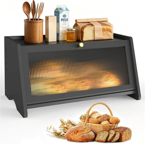 Bamboo bread bin - bamboo,