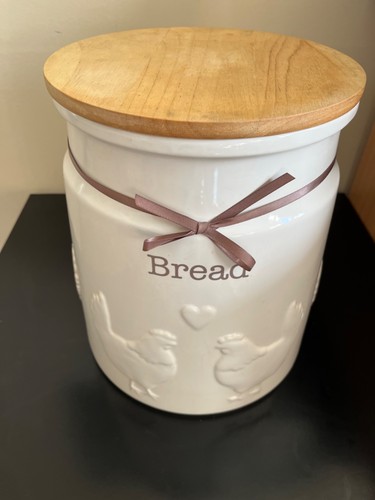 Large ceramic bread bin - bread,