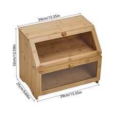 Double Layer Bamboo Wood Bread