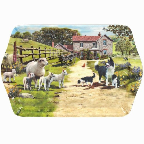 Dog sheep canister trays - trays, dish