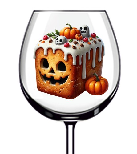 12x halloween spooky bread - spooky,