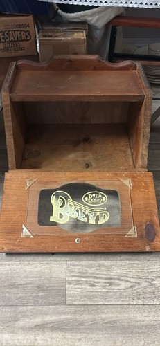 Wood bread bin - wood,