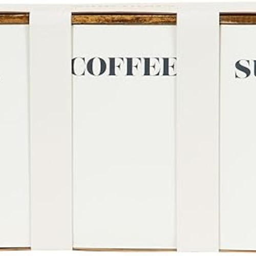 White canisters tea - canisters, (tea