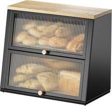 Two-Layer Large Bread Box