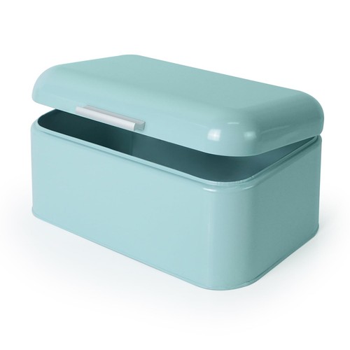 Metal storage with hinged lid - with,