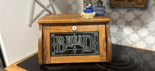 Cornwall wood bread box black - wood,