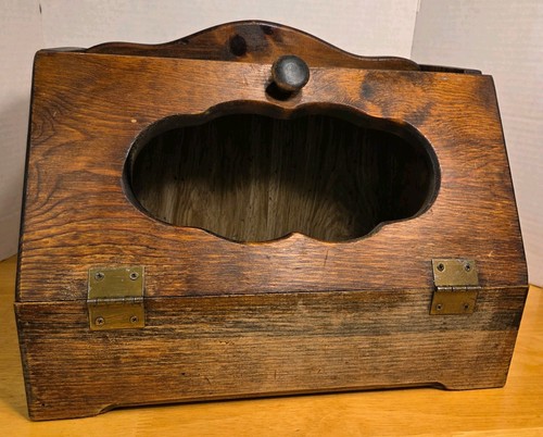 Vintage wooden bread box - wooden,