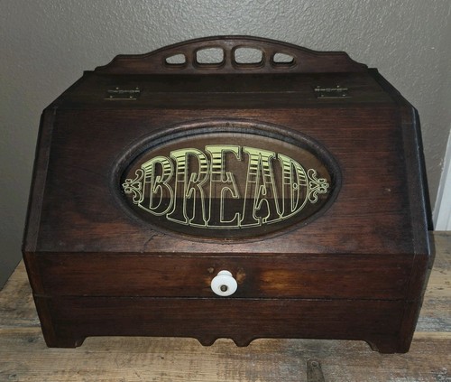 Vintage flip glass - flip, wood