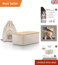 Minimalist Taupe Bread Bin