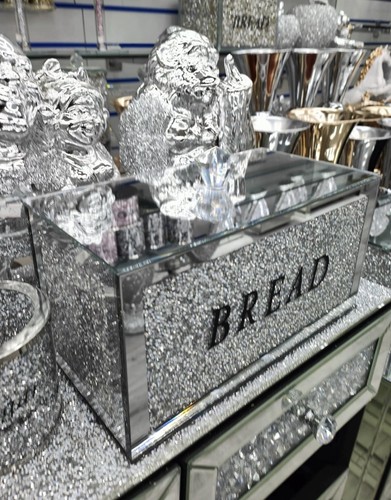 Crushed crystal diamond - crystal, silver