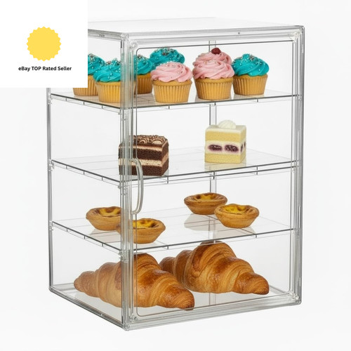 Large clear bread bin cake - clear,