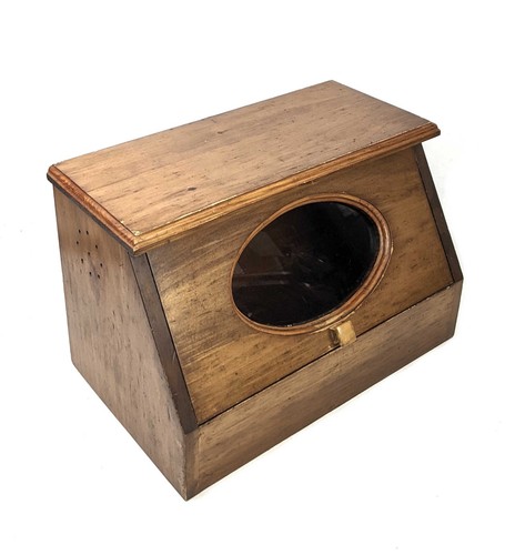Vintage wooden bread box - box,