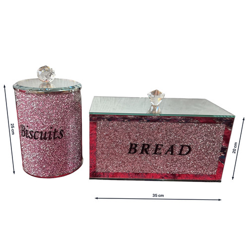 Pink crushed diamond - pink, crystal