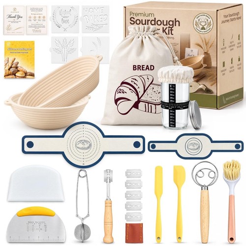 Sourdough starter kit with - sourdough,